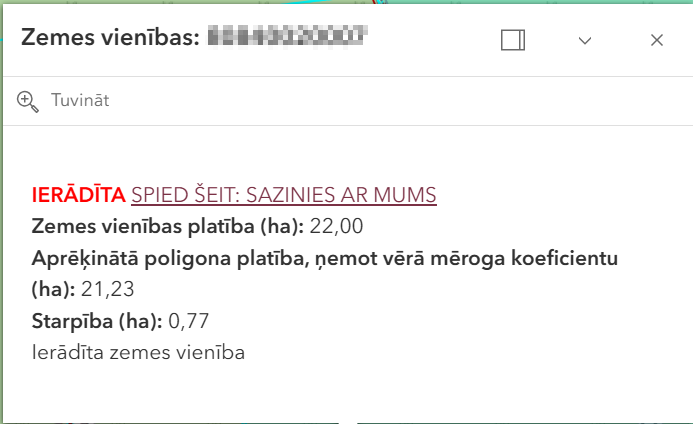 ierādīta zemes vienība